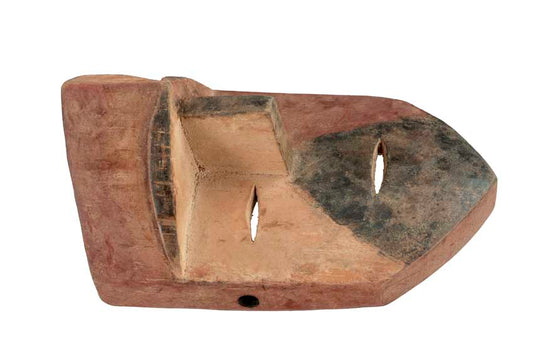 Masque passeport africain – Masquette en bois et pigments 14 cm