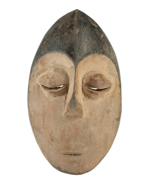 Masque passeport africain – Masquette en bois et pigments 12,5 cm