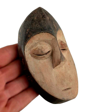 Masque passeport africain – Masquette en bois et pigments 12,5 cm