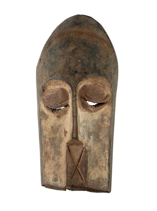 Masque passeport africain – Masquette en bois et pigments 13,5 cm