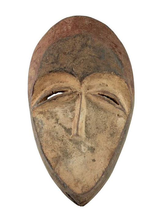 Masque passeport africain – Masquette en bois et pigments 14 cm