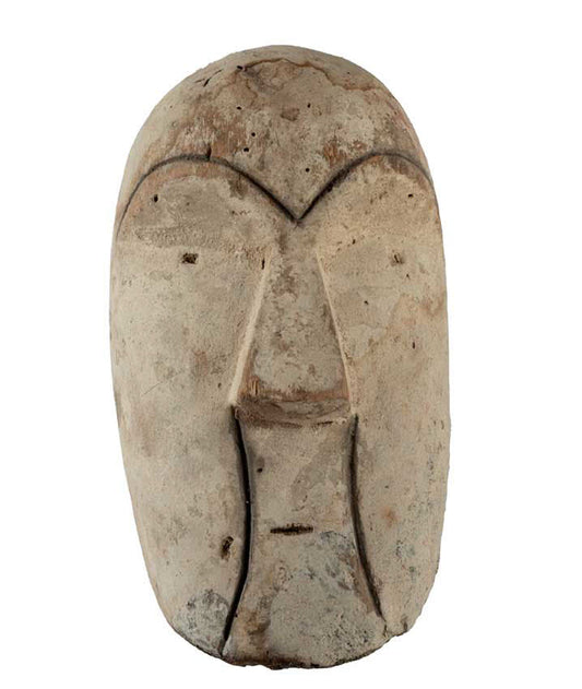 Masque passeport africain – Masquette en bois et pigments 15 cm