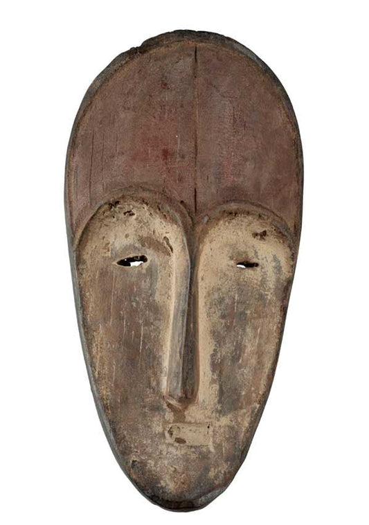 Masque passeport africain – Masquette en bois et pigments 15 cm