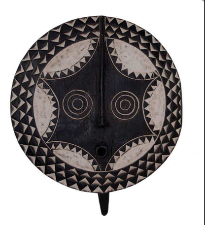 Masque solaire africain Bobo Bwa du Burkina Faso – grande planche en bois