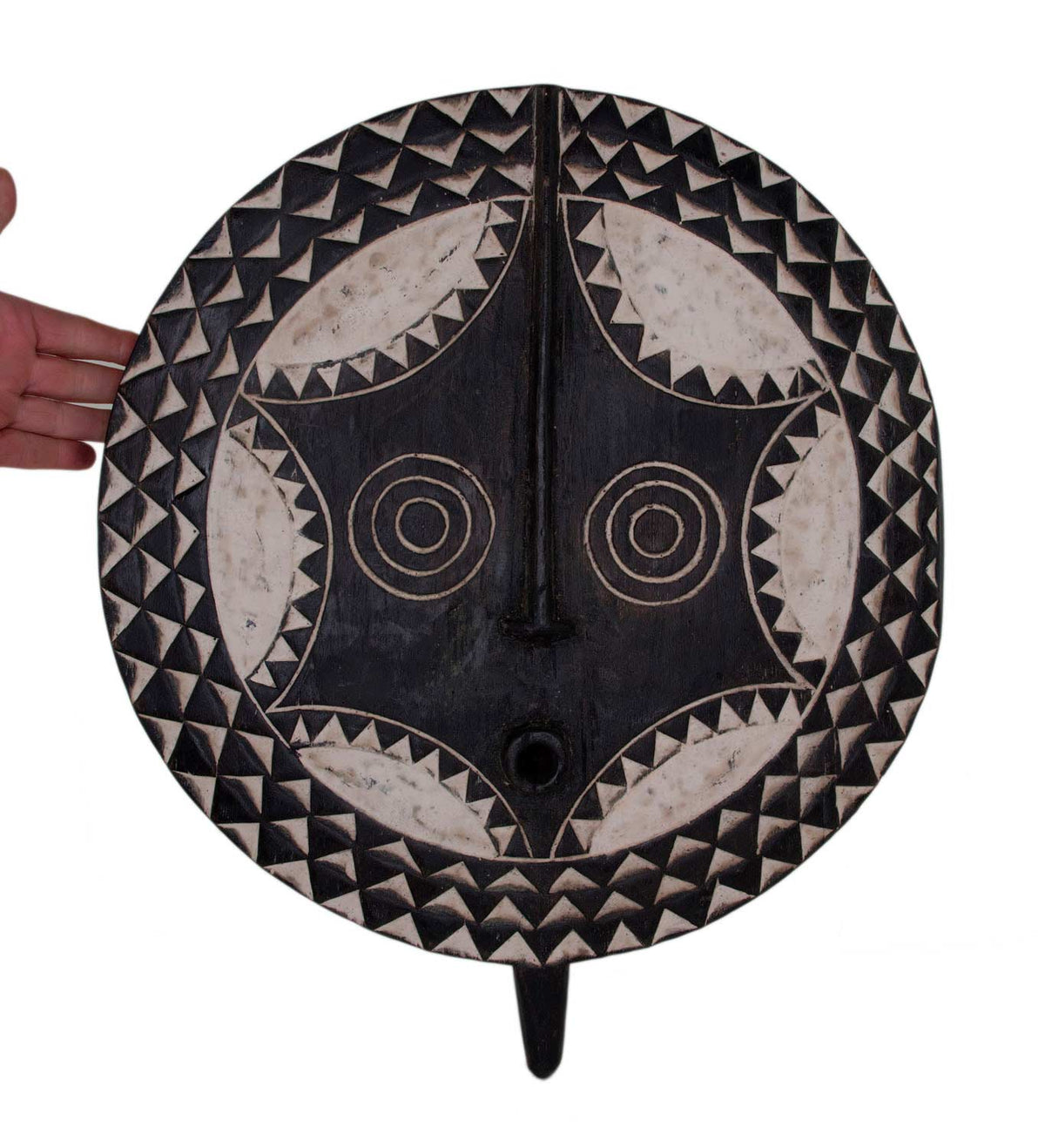 Masque solaire africain Bobo Bwa du Burkina Faso – grande planche en bois