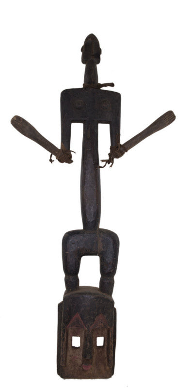 Ancien masque Dogon Satimbe du Mali – sculpture en bois