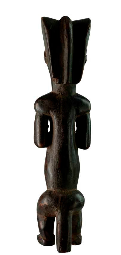 Statuette reliquaire Fang – Gardien africain en bois du Gabon