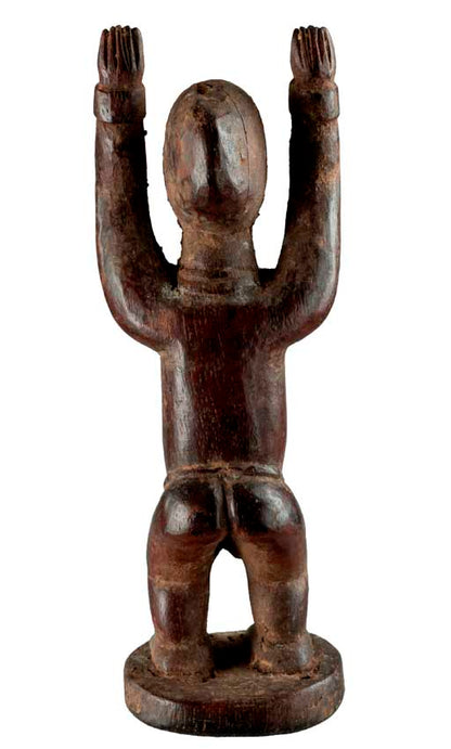 Statuette africaine Dogon Tellem – Sculpture en bois et pigments du Mali