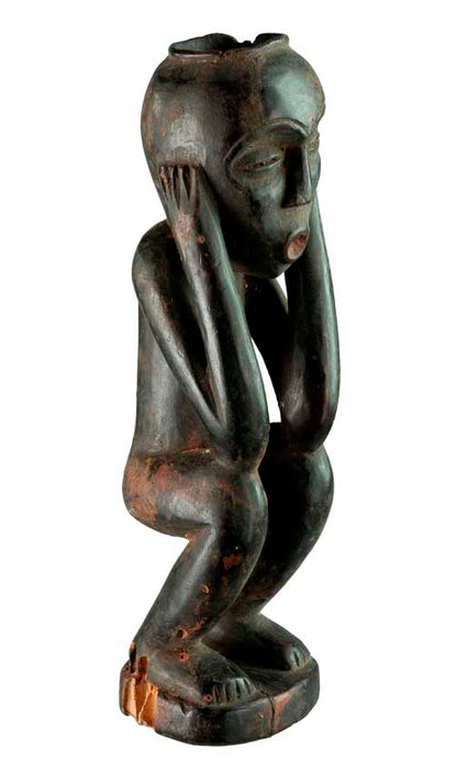 Statuette Lulua – Sculpture africaine en bois de République Démocratique du Congo