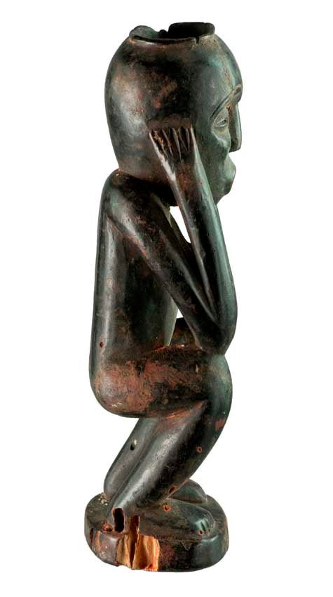 Statuette Lulua – Sculpture africaine en bois de République Démocratique du Congo