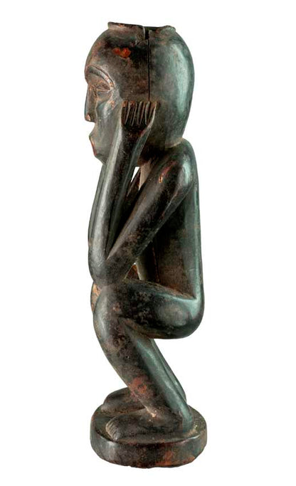 Statuette Lulua – Sculpture africaine en bois de République Démocratique du Congo
