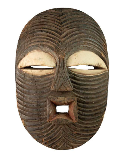 Masque africain Luba Kifwebe – Sculpture traditionnelle en bois