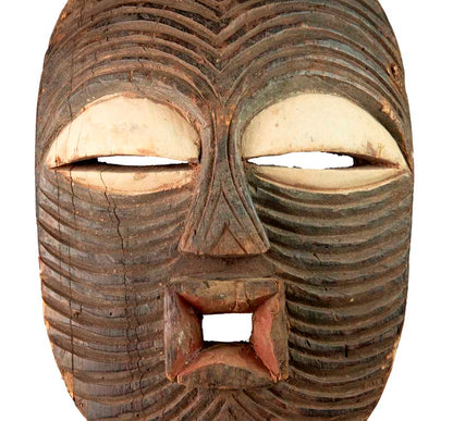 Masque africain Luba Kifwebe – Sculpture traditionnelle en bois