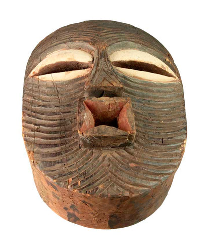 Masque africain Luba Kifwebe – Sculpture traditionnelle en bois