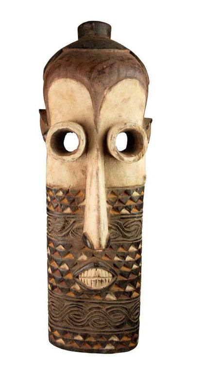 Masque africain Pende – Sculpture traditionnelle en bois