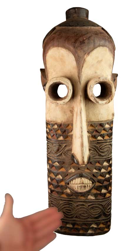 Masque africain Pende – Sculpture traditionnelle en bois