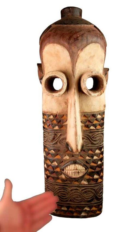 Masque africain Pende – Sculpture traditionnelle en bois