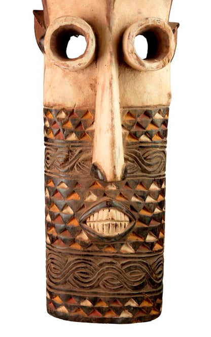 Masque africain Pende – Sculpture traditionnelle en bois