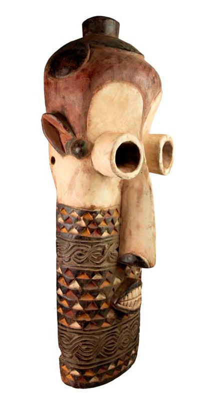 Masque africain Pende – Sculpture traditionnelle en bois