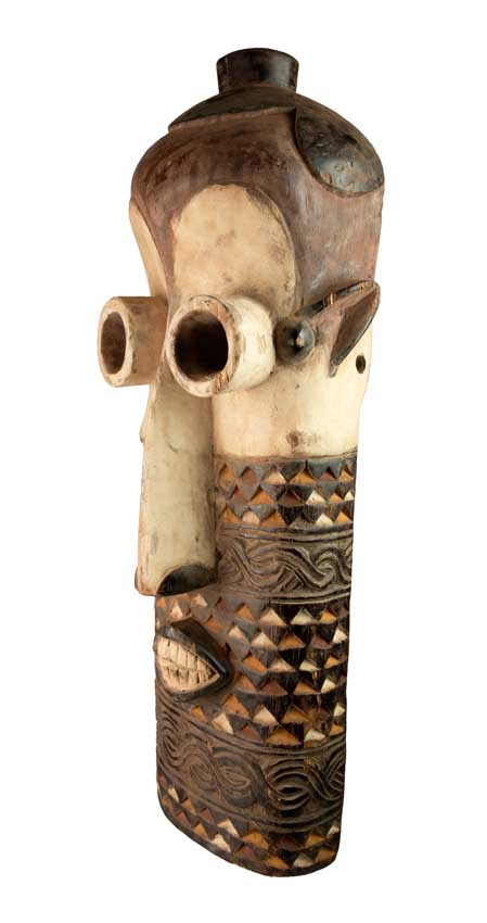 Masque africain Pende – Sculpture traditionnelle en bois