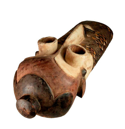 Masque africain Pende – Sculpture traditionnelle en bois