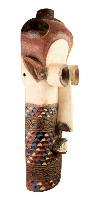 Masque africain Pende – Sculpture traditionnelle en bois