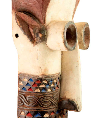 Masque africain Pende – Sculpture traditionnelle en bois