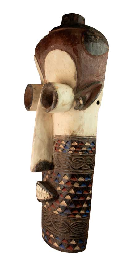 Masque africain Pende – Sculpture traditionnelle en bois