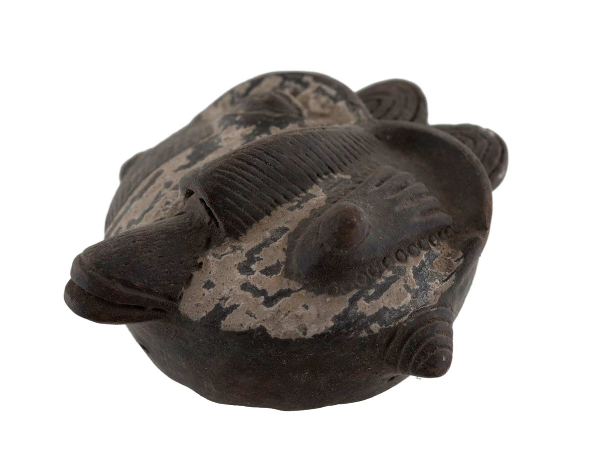 Masquette africaine votive en terre cuite – masque passeport miniature