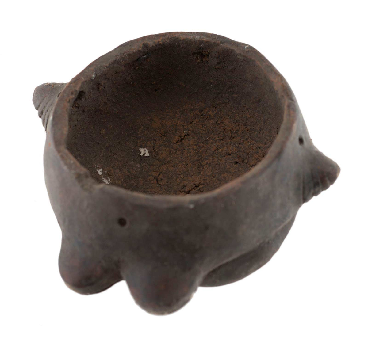 Masquette africaine votive en terre cuite – masque passeport miniature
