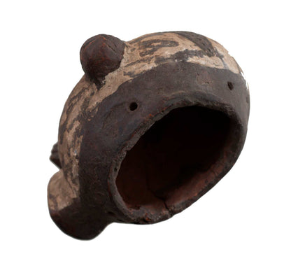 Masquette africaine votive en terre cuite – masque passeport miniature