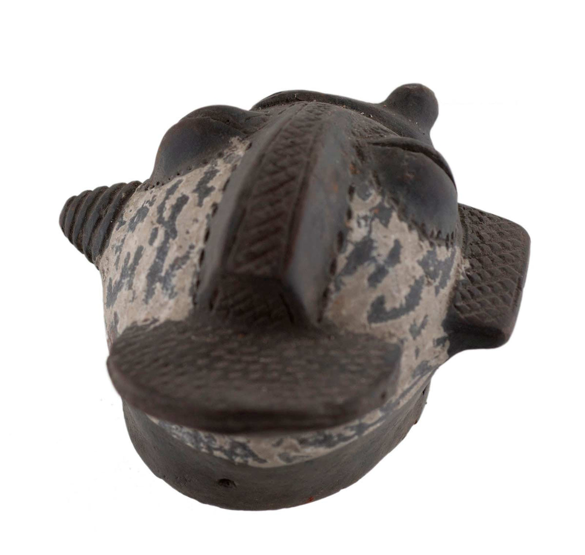 Masquette africaine votive en terre cuite – masque passeport miniature