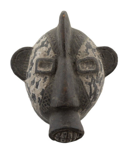 Masquette africaine votive en terre cuite – masque passeport miniature