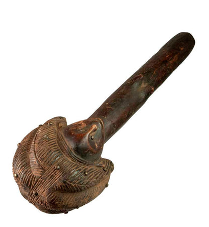 Sceptre Fang Byeri – Objet cérémoniel africain en bois du Gabon