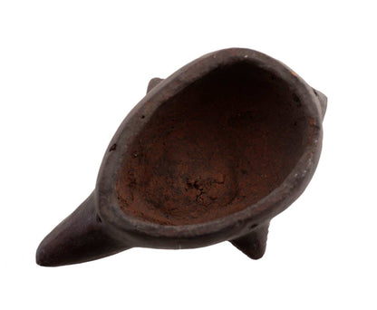Masquette africaine votive en terre cuite – masque passeport miniature et pièce unique