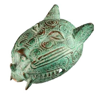 Tête de léopard Yoruba en bronze – Nigéria