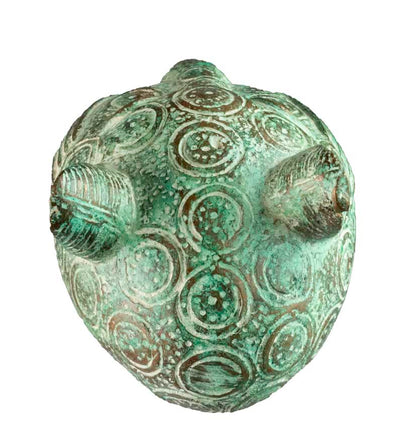 Tête de léopard Yoruba en bronze – Nigéria