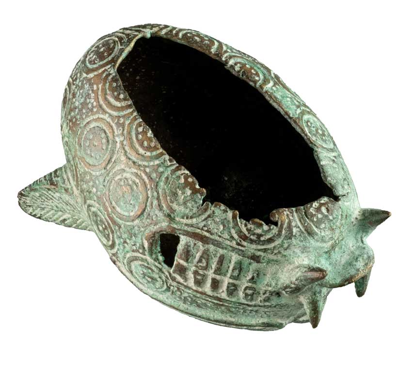 Tête de léopard Yoruba en bronze – Nigéria