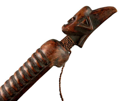 Guiro africain anthropomorphe en bois – Instrument de musique