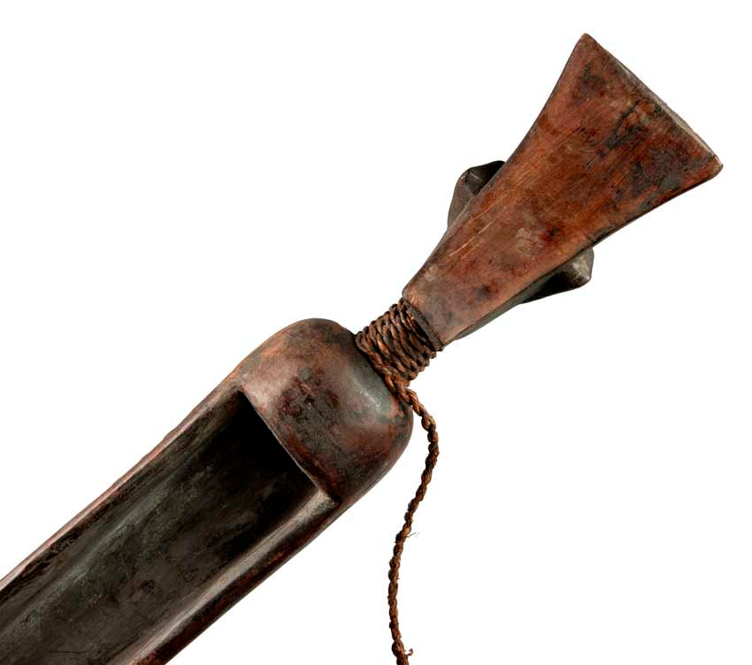 Guiro africain anthropomorphe en bois – Instrument de musique
