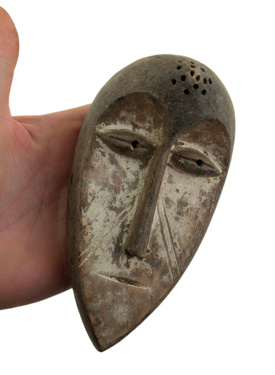 Masquette Lega – Masque miniature passeport africain en bois