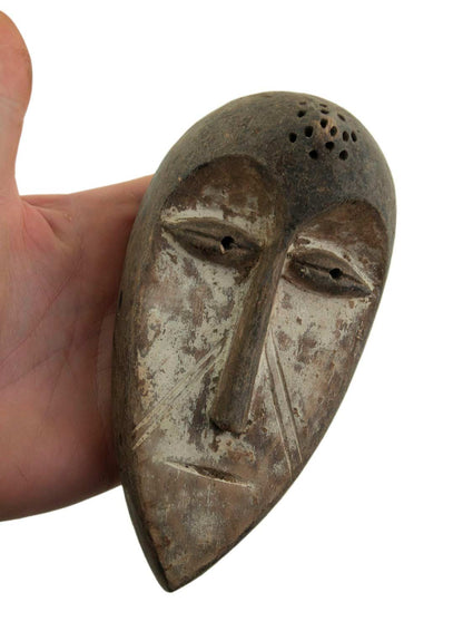 Masquette Lega – Masque miniature passeport africain en bois