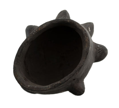 Masquette africaine votive Ibibio en terre cuite – masque passeport divinatoire