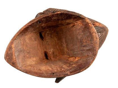 Masque Punu africain en bois – 35 cm
