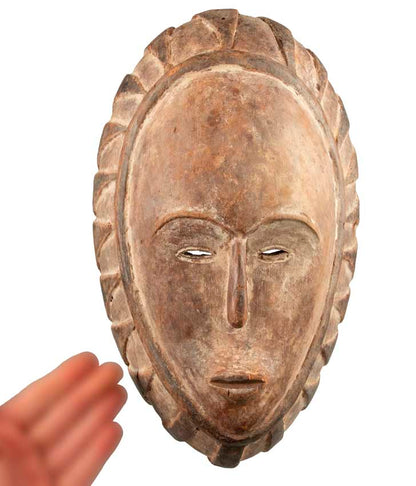 Masque africain Fang en bois – sculpture d’Afrique centrale