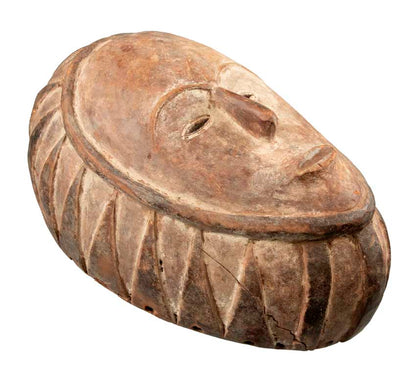 Masque africain Fang en bois – sculpture d’Afrique centrale