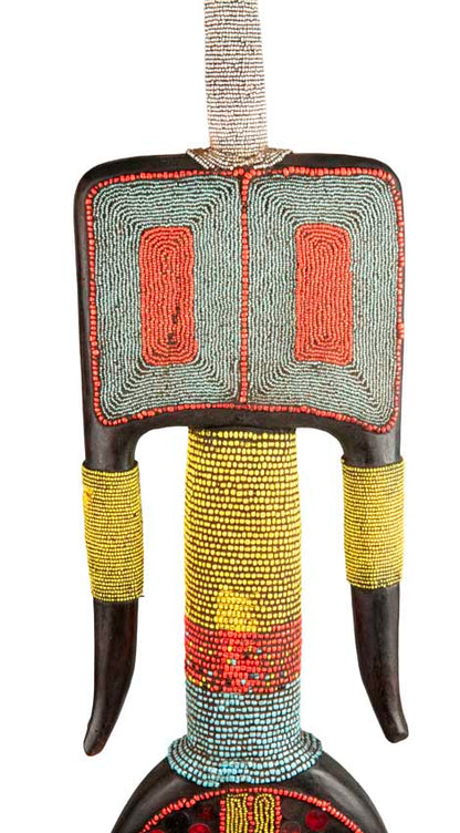 Grande statue Namji – Poupée africaine de 104,5 cm du Cameroun