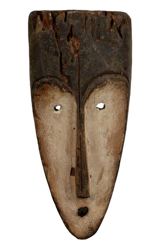 Masque passeport Fang – Masquette africaine en bois 20 cm