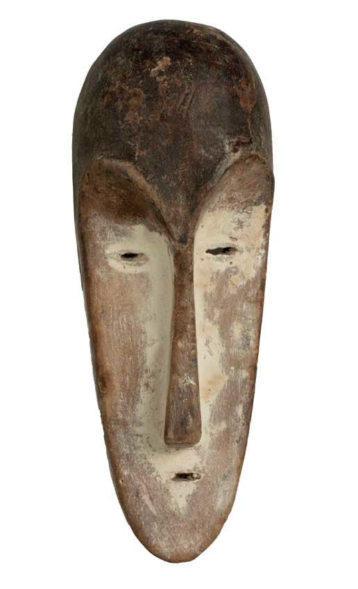 Masque passeport Fang – Masquette africaine en bois 18,5 cm