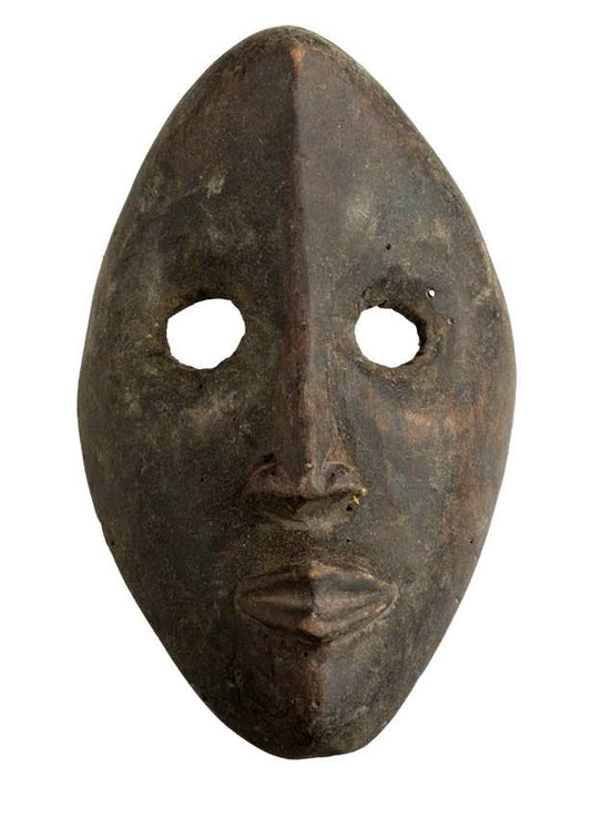 Masque passeport Dan de course – Masquette africaine en bois 15 cm